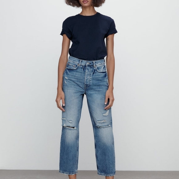 Zara | Jeans | Zw The Bliss Straight Jeans By Zara | Poshmark